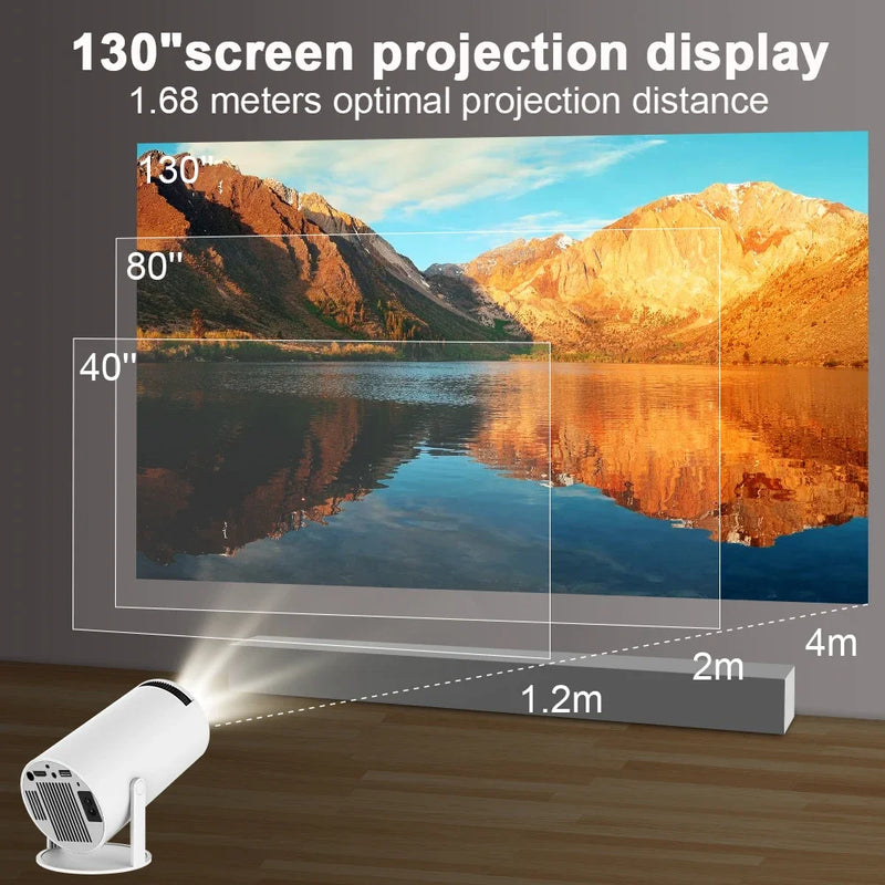 Projetor inteligente HD portátil CineMagic